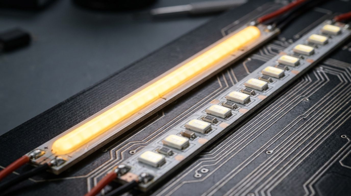 Fita de LED COB ou SMD