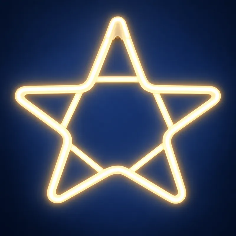 Estrela de 5 pontas 30 x 30 cm