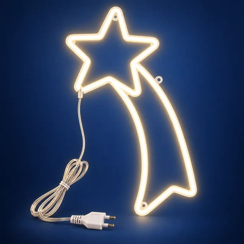 Estrela cadente de LED 70 x 28 cm