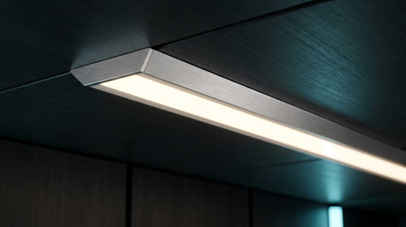 Temperatura de cor em perfil de LED
