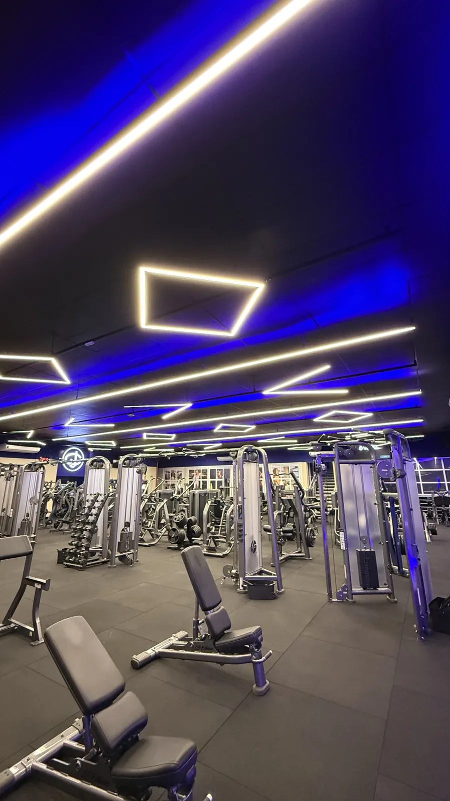 Iluminação para academia